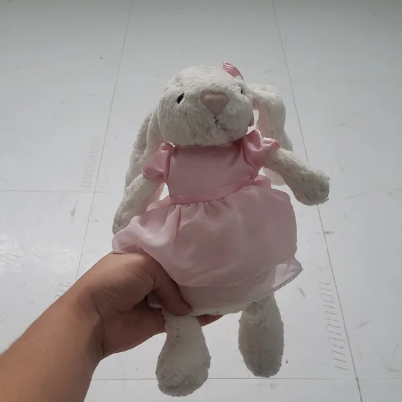 Jellycat RARE RETIRED Ivory I Am Ballerina Bella Bunny Soft - Picture 2 of 11